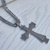 خرید گردنبند صلیب نقره ای شیک