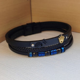 خرید دستبند چرمی مردانه پهن شیک