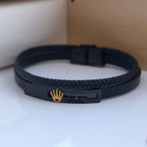 خرید دستبند مردانه چرمی شیک پهن