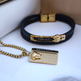 خرید ست دستبند و گردنبند ورساچه مردانه شیک