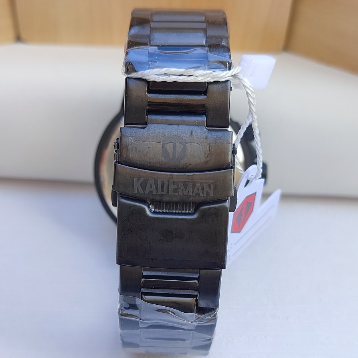 خرید ساعت استیل مشکی مردانه سه موتوره