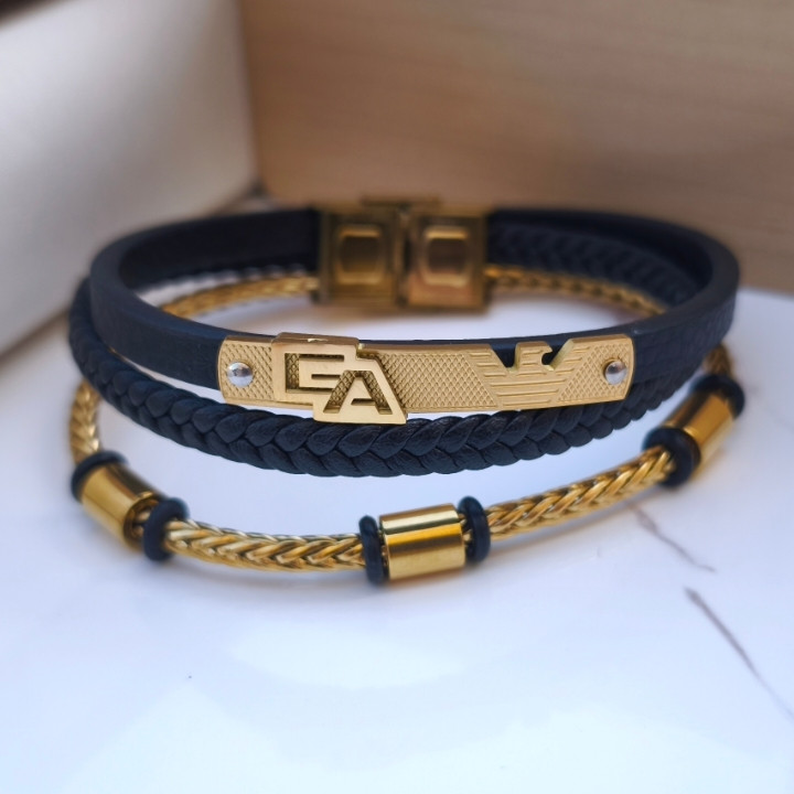 خرید دستبند چرمی پسرانه شیک