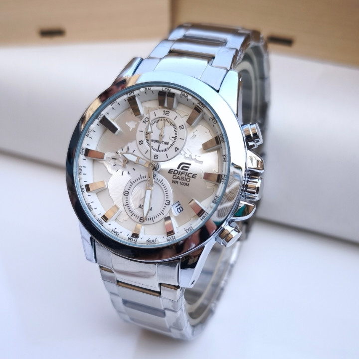 خرید ساعت کاسیو مردانه سه موتوره استیل رنگ ثابت شیک