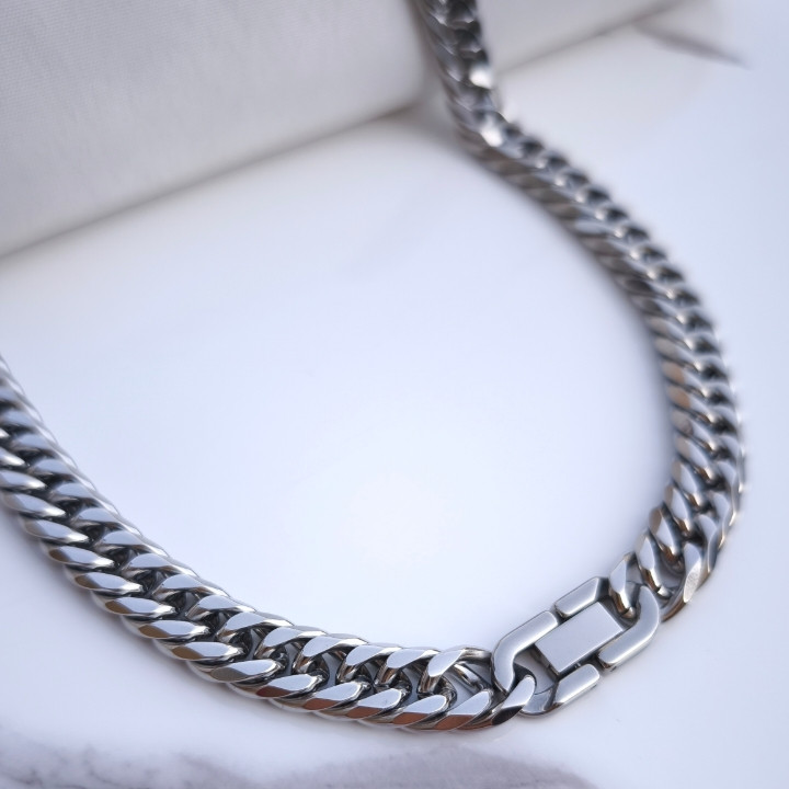 خرید گردنبند مردانه کارتیه رنگ ثابت