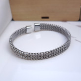 خرید بنگل مردانه نقره ای شیک