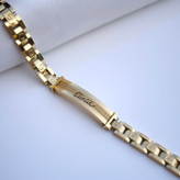 خرید دستبند مردانه طلایی شیک رنگ ثابت