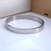 خرید دستبند مردانه حلقه ای رنگ ثابت نقره ای