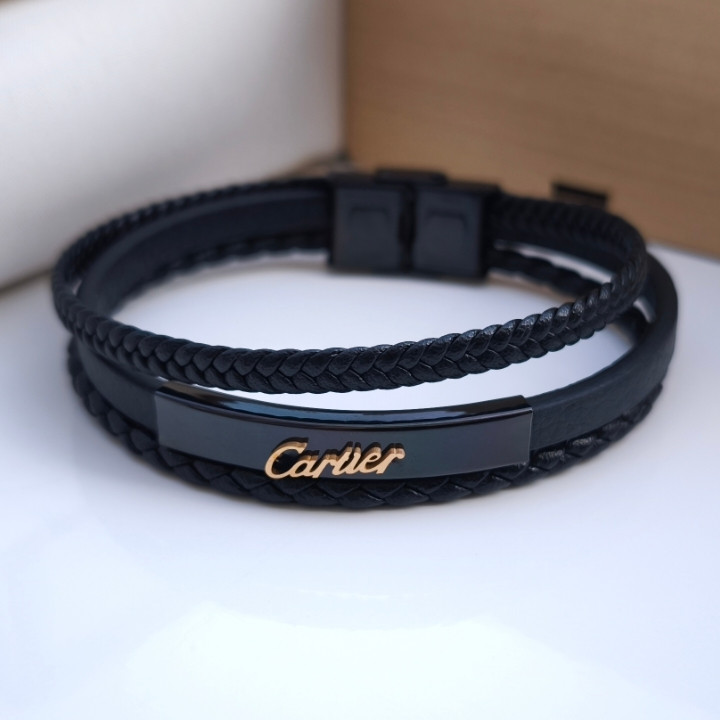 خرید دستبند چرمی پسرانه لویی ویتون