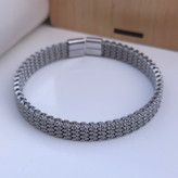 خرید بنگل پسرانه نقره ای رنگ ثابت فری سایز