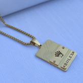 خرید گردنبند رولکس طلایی مردانه