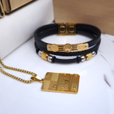 خرید ست گردنبند و دستبند مردانه شیک