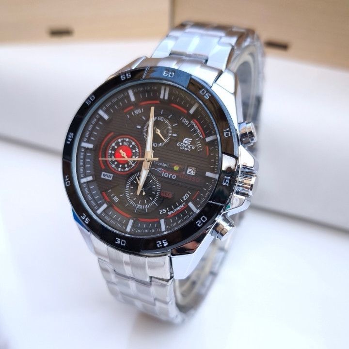 خرید ساعت مردانه کاسیو سه موتور استیل