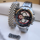 خرید ست ساعت و دستبند مردانه نقره ای استیل