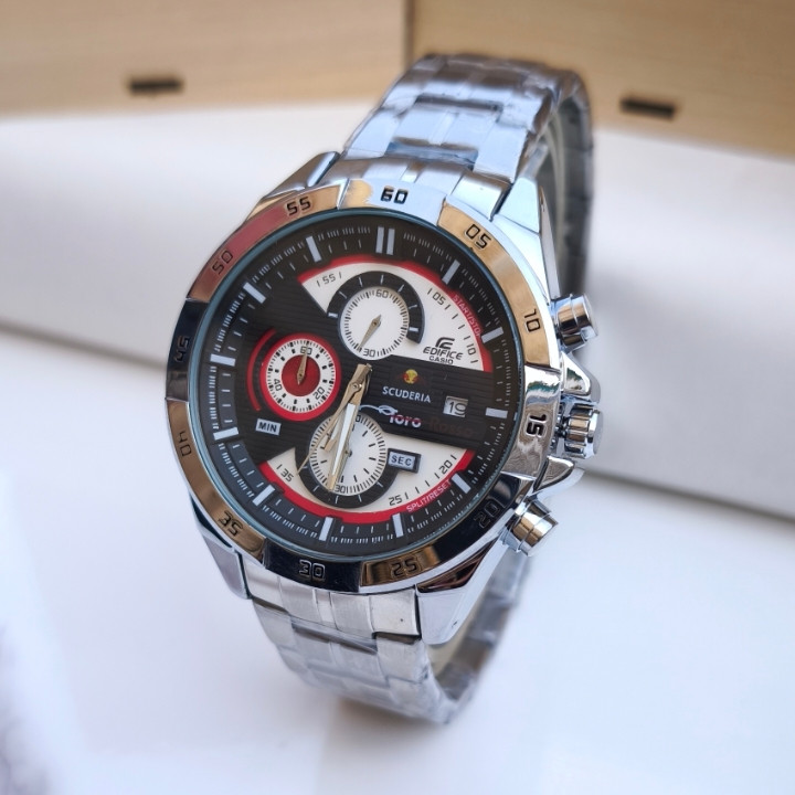 خرید ساعت ادیفایس سه موتور مردانه نقره ای