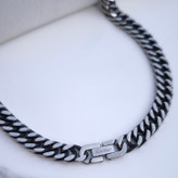 خرید گردنبند کارتیر مردانه استیل رنگ ثابت