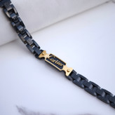 خرید دستبند مردانه کارتیر مشکی استیل