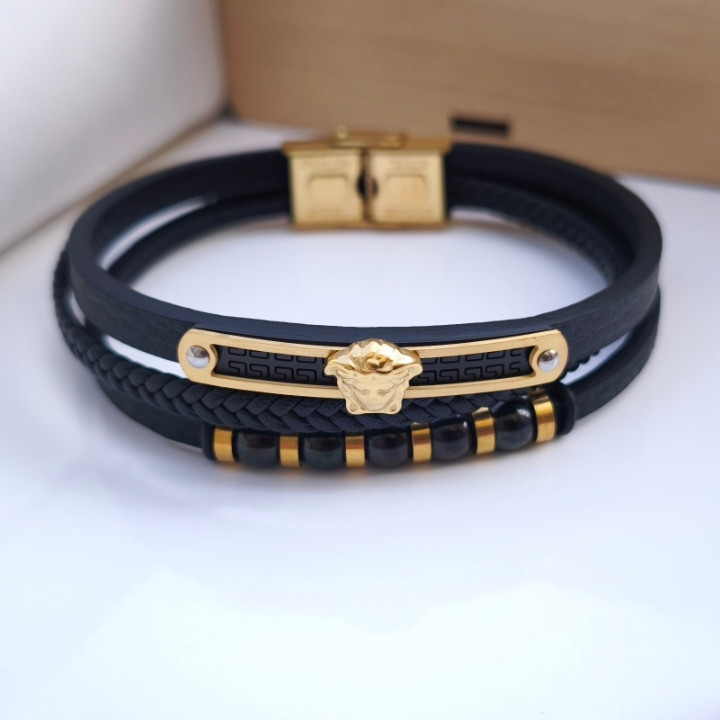 خرید دستبند چرمی پسرانه شیک