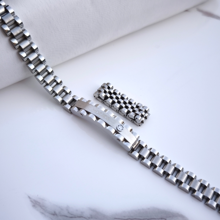 خرید ست دستبند و انگشتر مردانه رولکس نقره ای