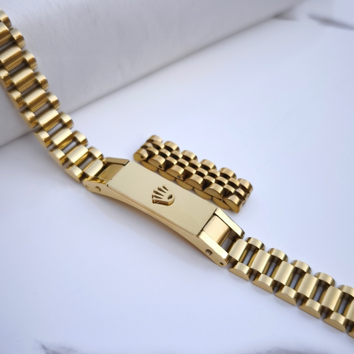 خرید ست دستبند و انگشتر مردانه طلایی استیل رنگ ثابت