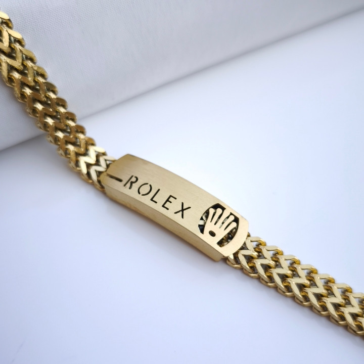 خرید دستبند مردانه طلایی شیک قیمت مناسب