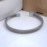 خرید دستبند پسرانه استیل رنگ ثابت ارزان شیک