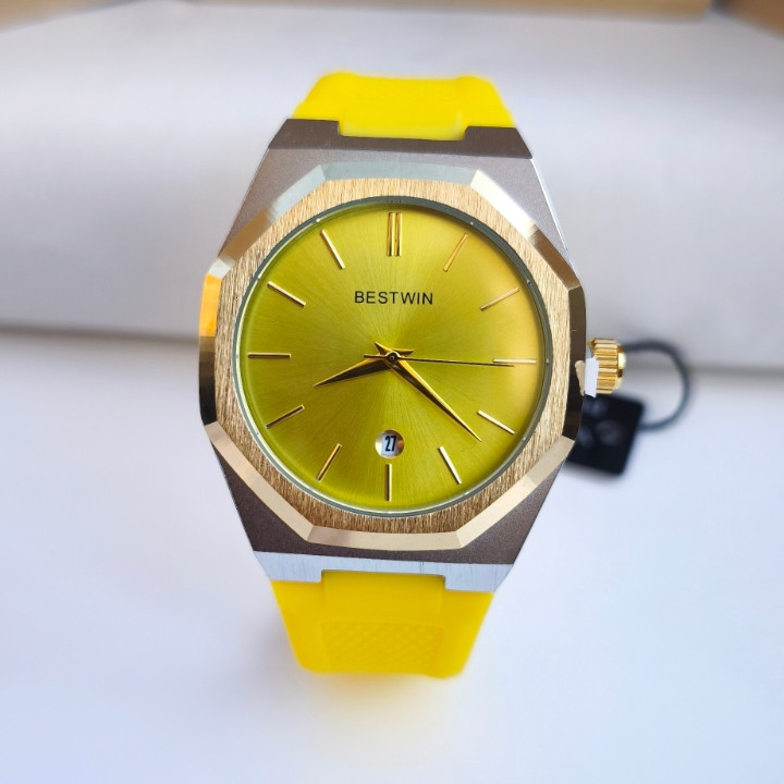 خرید ساعت بست وین مردانه زرد رنگ شیک و قیمت مناسب