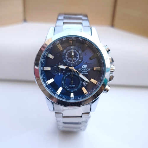 خرید ساعت مردانه کاسیو ادیفایس استیل رنگ ثابت سه موتوره