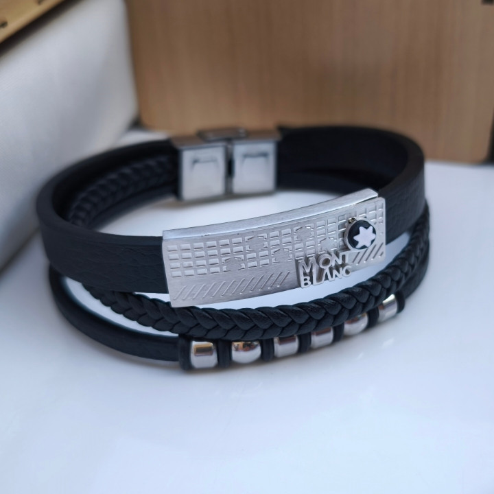 خرید اکسسوری مردانه چرمی مشکی شیک ارزان