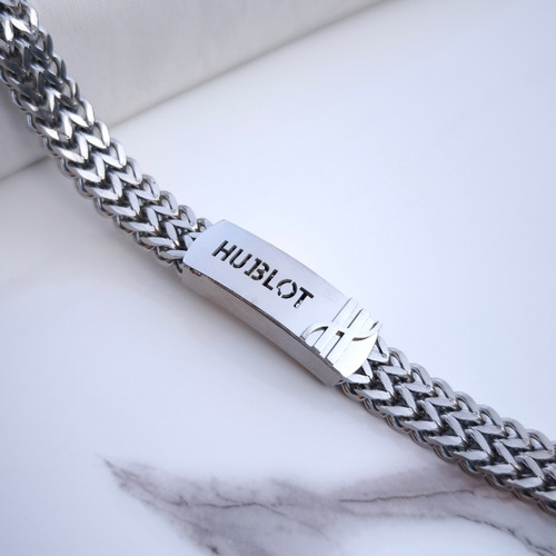 خرید دستبند زنجیری مردانه شیک رنگ ثابت استیل مناسب کادو