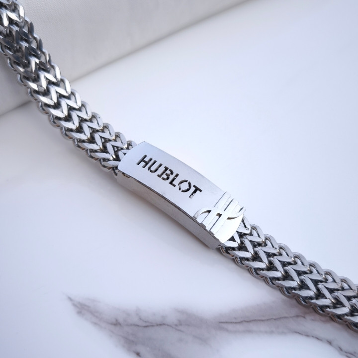 خرید دستبند زنجیری مردانه شیک رنگ ثابت استیل مناسب کادو