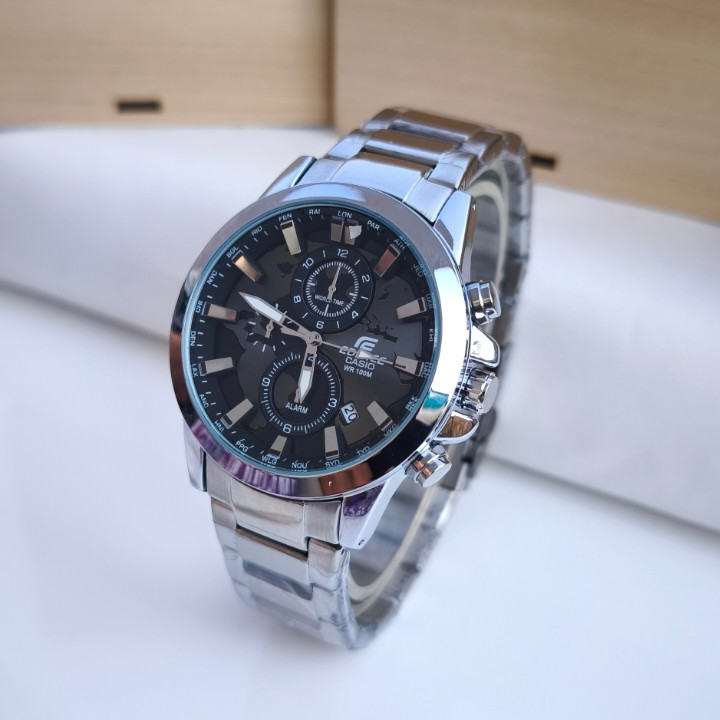 خرید ساعت مردانه کاسیو ادیفایس سه موتور کرنوگراف استیل ارزان شیک