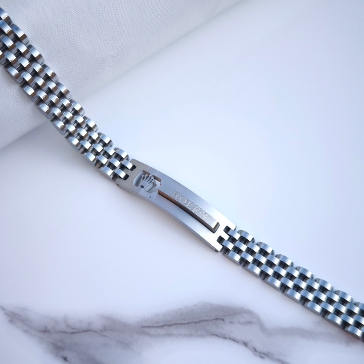 خرید دستبند مردانه شیک استیل رولکس ارزان مناسب کادو