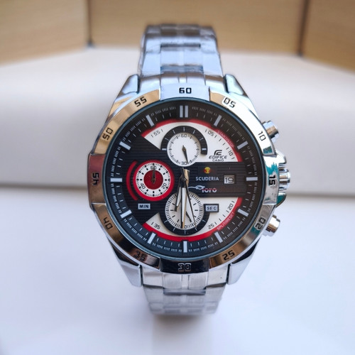 خرید ساعت مردانه کاسیو ادیفایس سه موتور کرنوگراف استیل شیک ارزان