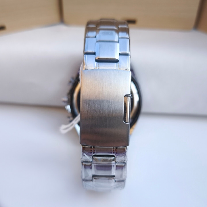 خرید ساعت استیل مردانه سه موتور شیک ارزان مناسب کادو