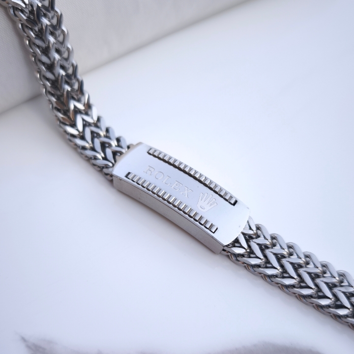 دستبند مردانه شیک ارزان استیل رنگ ثابت مناسب کادو