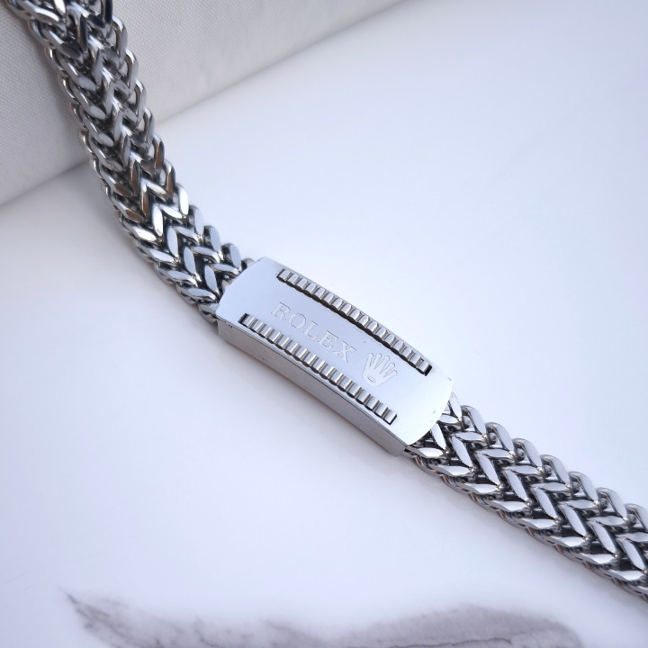 خرید دستبند رولکس مردانه استیل رنگ ثابت شیک ارزان مناسب هدیه