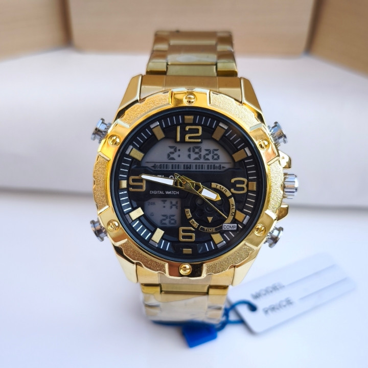 خرید ساعت مردانه دو زمانه شیک خاص مناسب هدیه ارزان شیک