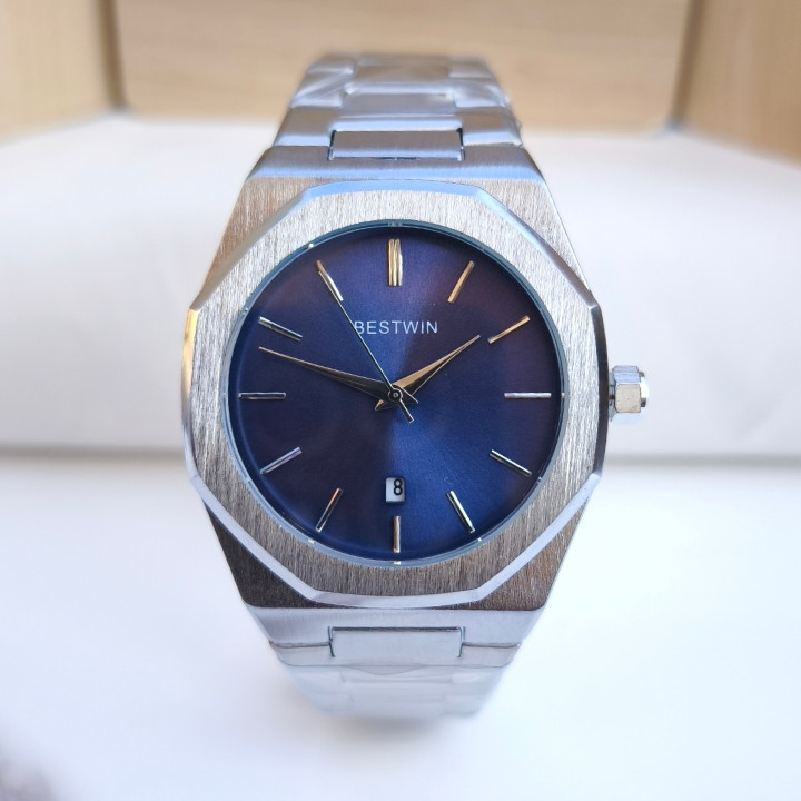خرید ساعت مردانه استیل نقره ای بست وین رنگ ثابت شیک ارزان