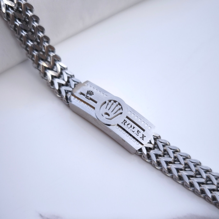 خرید دستبند رولکس مردانه استیل نقره ای رنگ ثابت شیک قیمت مناسب
