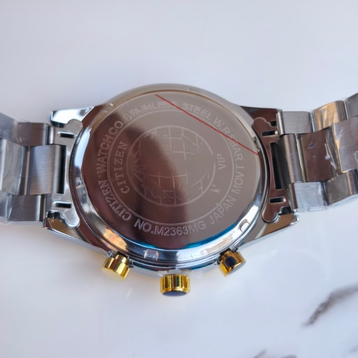 ساعت استیل مردانه سه موتور کرنوگراف سه موتوره شیک ارزان