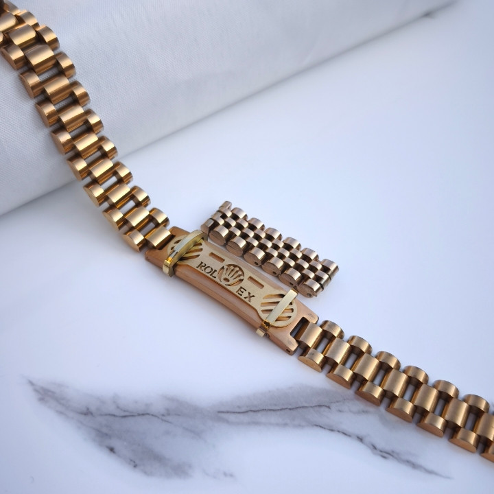 خرید ست انگشتر دستبند مردانه رزگلد رولکس رنگ ثابت ارزان مناسب کادو
