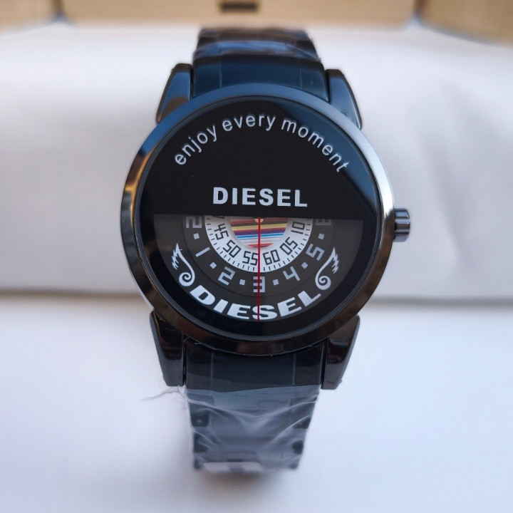 خرید ساعت مشکی مردانه دیزل استیل رنگ ثابت شیک ارزان مناسب کادو