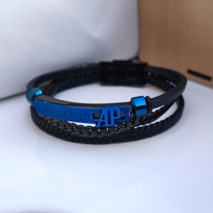 خرید دستبند چرمی مردانه سه دور اودمار پیگه قیمت مناسب