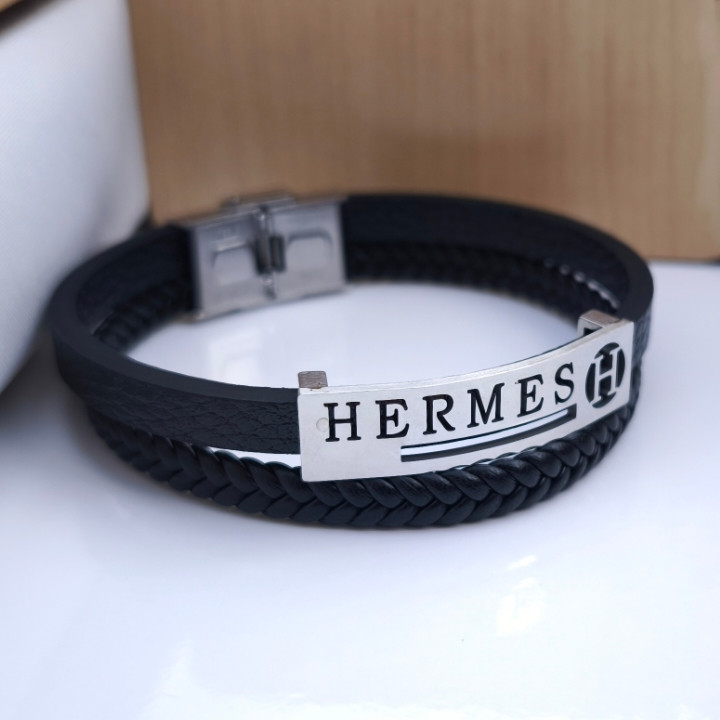 خرید دستبند چرمی پهن چند دور شیک ارزان مناسب کادو