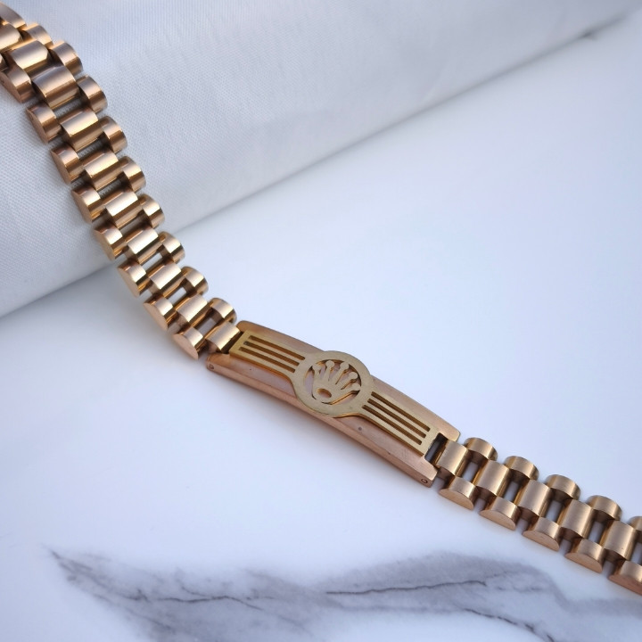 خرید دستبند مردانه رولکس استیل شیک ارزان مناسب هدیه