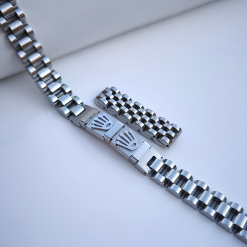 خرید ست دستبند انگشتر مردانه نقره ی رولکس استیل رنگ ثابت شیک ارزان مناسب کادو