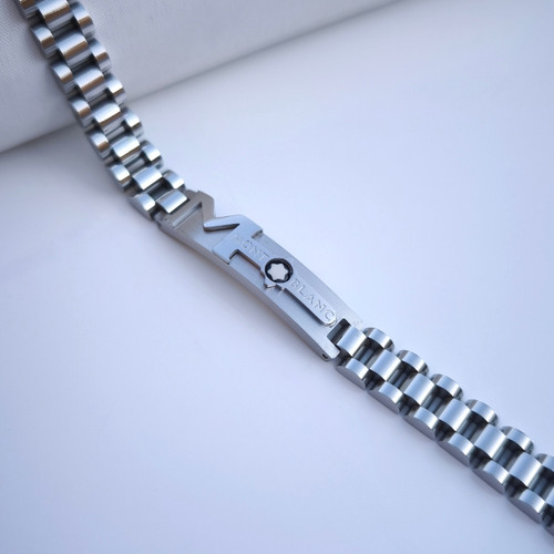 خرید دستبند مردانه مونبلان استیل رنگ ثابت شیک قیمت مناسب